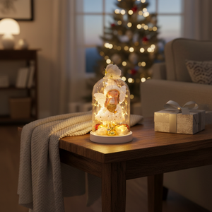 Lampe LED en verre en forme d'ange NF Lauren, lumière féerique décorative à étiquette privée, figurine d'ange, cadeau de luxe, décoration d'intérieur, lampe de nuit - Product Image 3