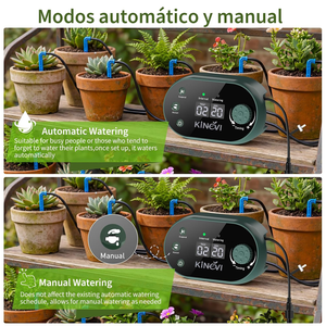 HD LED Display Drip Irrigation System <b>Solar</b> 8W Auto <b>Kit</b> 30 Pots 22 Timing Modes Anti Siphoning IPX5 Waterproof Garden - Product Image 6