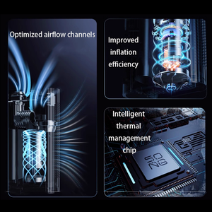 Tomavor pompa kompresor udara ABS portabel, pengukur tekanan Digital Inflator ban untuk ban mobil Nitrogen - Product Image 6