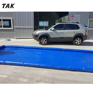 Tấm lót sàn rửa xe ô tô chất liệu bạt chống thấm in logo tùy chỉnh TAK, chất liệu <span class=keywords><strong>PVC</strong></span>, giữ nước - Product Image 4