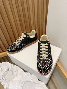 Luxurious Custom Lace-Up High-Heeled Retro Black Shoes Cushioning Soft Soles Fashion Trend Durable Men's Women's Casual - Product Image 4