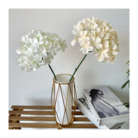 LN bunga imitasi gaya Modern bunga hydrangea Tunggal bunga sutra pernikahan untuk dekorasi rumah lengkungan pernikahan