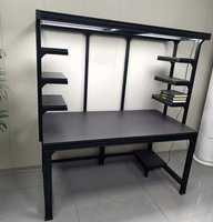 Cadre de table de réparation électronique ESD multi-niveaux DIY, profil en alliage d'aluminium 3060, cadre de table de travail antistatique stable