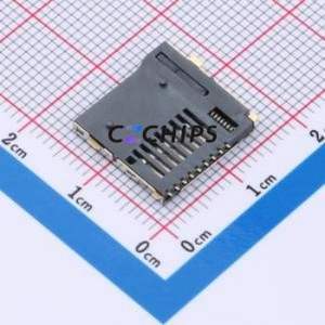 TF1021C-9P311-H200 SD Card / Memory Card Connector SMD Connector Self-Return Type MicroSD Card (TF Card) Card Holder With - Product Image 2