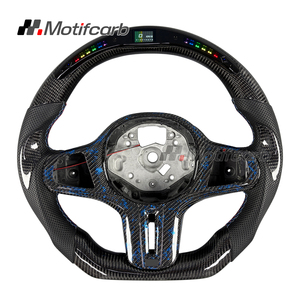 พวงมาลัย G02 LED คาร์บอนไฟเบอร์ปรับแต่งได้สำหรับรถ BMW G ซีรีส์ G29 G30 G20 G05 G31 G80 M4 M3 X4 X3 X5 X6 - Product Image 1