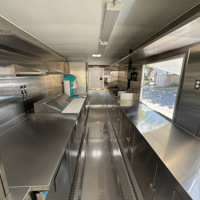Volledig uitgeruste foodtruck, custom fastfood trailer, mobiele foodtruck, pizza, ijs, koffie, taco's, verkoopwagen te koop