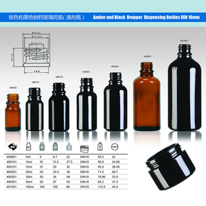 Rõ ràng hổ phách 4 oz 1 oz <span class=keywords><strong>2oz</strong></span> 4 oz Boston chai tròn với ống nhỏ giọt cho tinh dầu thủy tinh - Product Image 4