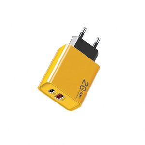 ที่ชาร์จ USB PD แบบเร็วพิเศษ 20W ใช้งานร่วมกับโทรศัพท์มือถือได้อย่างสมบูรณ์แบบ กำลังไฟขาออก 2A รองรับการชาร์จแบบ Type-C - Product Image 2