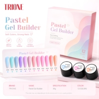 Gel Constructeur BIAB Pastel Sans HEMA et TPO, Gel UV/LED Durable pour Extension d'Ongles, Fournitures en Gros pour Salons de Manucure