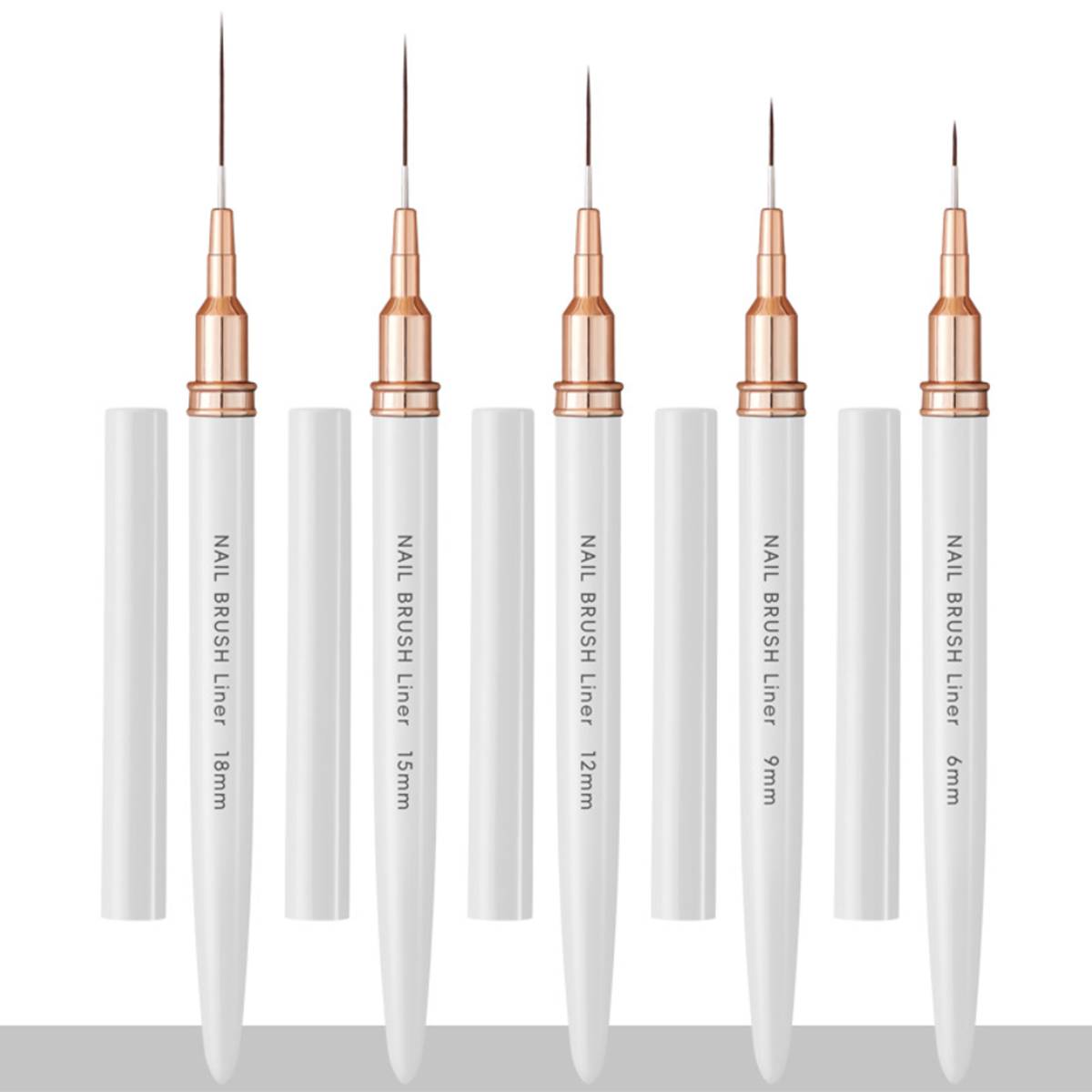 Ensemble complet de 5 tubes blancs