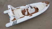 Bateau pneumatique semi-rigide RIB 760 de haute qualité avec coque en fibre de verre, certifié CE