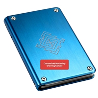 Cartera Metálica Personalizada de Titanio Quemado con Bloqueo RFID, Grabado Láser, Servicio de Mecanizado por Electroerosión por Hilo y Brochado para Hombre