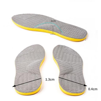 Semelles orthopédiques pour adultes pour X-leg Valgus Inner Splasted Feet Memory Foam EVA Material avec PU Inside Wear Semelles correctrices pour chaussures