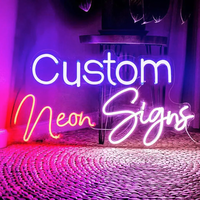 Letrero LED de Neón Personalizado para Interiores, Tamaño y Color Personalizables, Multifuncional, para Hogar, Auto, Negocios, Fiestas, Compatible con Alexa/Google