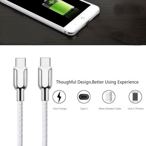 66 Wát USB-A để USB-C sạc nhanh cáp Kẽm hợp kim nylon bện 0.48Gbps tốc độ truyền cho Macbook Air/Pro - Product Image 4