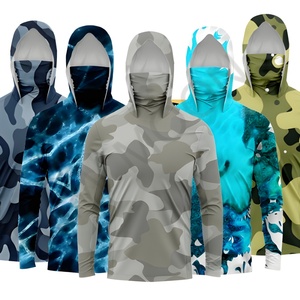 Chemise de pêche pour homme personnalisée par sublimation, protection solaire UPF 50+, respirante, anti-UV, manches longues, séchage rapide, camouflage, combinaison de pêche - Product Image 2