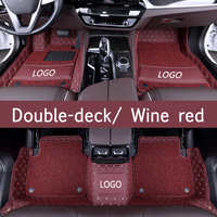 Tapis de sol de voiture en cuir EVA de luxe, antidérapant, imperméable, 7D 5D, toutes saisons, sur mesure