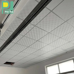 Chất lượng tốt nhất trắng 60x60 trần thạch cao PVC hiện đại nghệ thuật gạch vuông 60x60 hình vuông màu trắng phong cách thiết kế hiện đại - Product Image 2