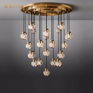 Interior minimalista Metal LED luces colgantes de techo decoración moderna Industrial Circular dormitorio sala de estar luz colgante - Product Image 6