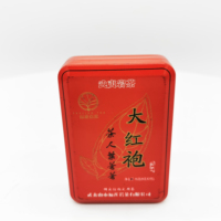 Haute qualité rectangulaire boîte à cigares personnalisé conception cigarette/thé boîte en métal avec charnière