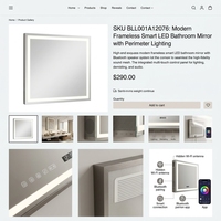Miroir de salle de bain intelligent à LED certifié UL, 48 x 30 pouces, rétroéclairé, avec haut-parleur Bluetooth, verre trempé, pour hôtel