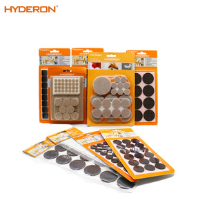 Patins en feutre autocollants Hyderon Furniture, formes circulaires et carrées, pour la protection des tables et des chaises - Product Image 5