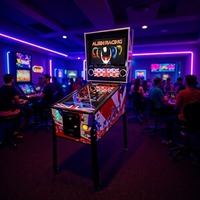 Machine de jeu de flipper virtuel LCD classique populaire de 32 pouces, à monnayeur, à commande par levier, équipement d'arcade rétro européen et américain