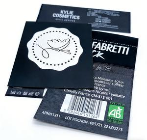 <span class=keywords><strong>Etiquetas</strong></span> de Ropa <span class=keywords><strong>para</strong></span> Chaquetas de Exterior, Resistentes al Desgaste, de Poliéster, Resistentes a la Abrasión, Lavables, Cortadas con Láser, Ecológicas, Reutilizables - Product Image 4