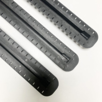 Boîte de fixation pour aileron de SUP simple de 39 cm pour longboard, hydrofoil, rail de montage, fente en plastique pour planche de surf avec bouchon d'aileron de rechange, eaux océaniques
