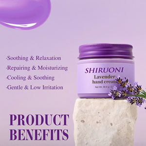 Crème <span class=keywords><strong>pour</strong></span> les mains à la lavande de marque privée nourrit les mains très sèches Beurre de karité Lotion <span class=keywords><strong>pour</strong></span> les mains hydratante blanchissante à l'acide hyaluronique - Product Image 4