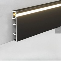 Plinthe LED en aluminium, lumière chaude ou froide en option, pour différents styles de décoration intérieure