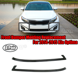 2 pièces pour Kia Optima 2014-2015, garniture de remplacement du pare-chocs avant gauche (côté conducteur) et droit (côté passager), noir mat - Product Image 1