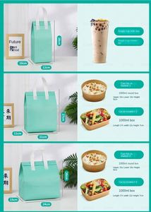 Thermal Insulated Non-Woven Cooler Bag Foldable Waterproof Large Capacity Take Away Food Storage Bag - Product Image 5