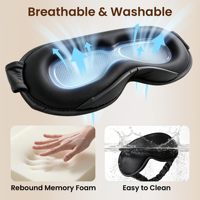 Masque oculaire 3D lesté très vendu pour le sommeil, masque de sommeil occultant 3D pour femmes et hommes