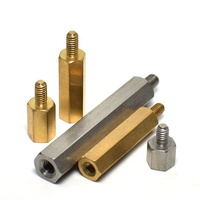Laiton acier inoxydable mâle femelle hexagonale entretoise pcb vis écrou m/f fileté or hexagone entretoise M2 M2.5 M3 M4 M5 M6 x 20MM + 10