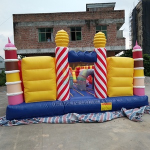 Parc d'attractions gonflable, ornement de gâteau, d'arrière-cour, fête de carnaval, terrain de jeux, anniversaire amusant, - Product Image 3