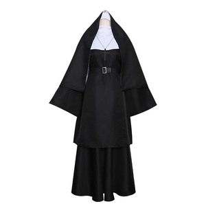 Disfraz de <span class=keywords><strong>monja</strong></span> tradicional de nuevo diseño para mujer adulta, traje de inspiración medieval para mascarada de Halloween inspirada en <span class=keywords><strong>monja</strong></span> de TV y películas - Product Image 5