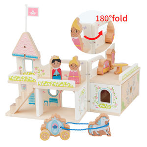 Jouets en bois éducatifs à assembler pour enfants, <span class=keywords><strong>maison</strong></span> de jeu, parking, simulation de jeu de rôle, police, station de pompiers - Product Image 2