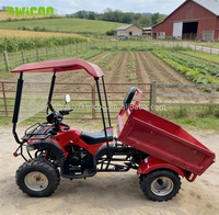 Quad utilitaire agricole GY6 150cc avec remorque, véhicule tout-terrain agricole, quad multi-usages
