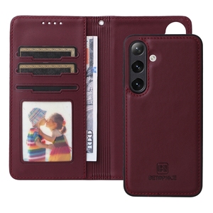 Étui en cuir détachable avec portefeuille pour <span class=keywords><strong>Samsung</strong></span> <span class=keywords><strong>Galaxy</strong></span> A14 A04E A73 A53 A33 A23 4G A13 <span class=keywords><strong>5G</strong></span> A03 A03S, coque de chargement magnétique sans fil - Product Image 2