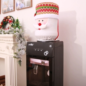 Couverture de distributeur d'eau de noël élastique Santa bonhomme de neige Rudolph renne cache-poussière pour la décoration de vacances de maison de bureau - Product Image 3