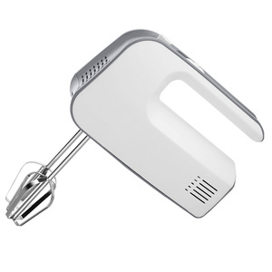 Batteur à œufs électrique portatif Cx-6617, 5 vitesses, avec fouet métallique pour fouetter la pâte et la crème, couleur blanche - Product Image 1