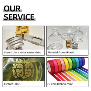 Clear Glass Booze Bolas Baubles para Gin Álcool Boozy Drink Bauble Christmas Tree Decoration - Product Image 3