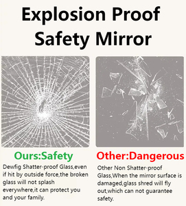 Trang Trí Nhà Bắc Âu Nhà Vàng Sóng Phòng Tắm Tắm Dợn Sóng Trang Trí Nội Thất Vòng Tròn Tường Gương Cho Phòng Khách - Product Image 4