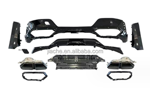 Punte di scarico dello Spoiler del diffusore del paraurti posteriore per <span class=keywords><strong>BMW</strong></span> serie 7 <span class=keywords><strong>G70</strong></span> Sport 2023 + protezione del paraurti posteriore per auto accessori per il corpo - Product Image 6