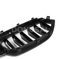 Grille de calandre noire en fibre de carbone à double lamelle pour BMW Série 6 GT G32 M Sport M Tech