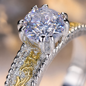 Bague de fiançailles classique en cristal, élégante pour le quotidien, pour femme, vente en gros - Product Image 4