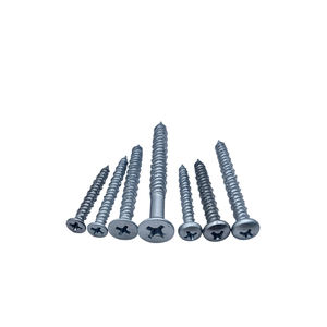 Conception à triple filetage Revêtement sans chrome Vis à béton en acier à tête cylindrique à tête fraisée Système de mesure métrique - Product Image 1