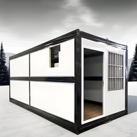 Cabine mobile de 20 pieds, design mobile, imperméable, bon marché, conteneur pliable pour conférences, maison pour bureau et hôtel
