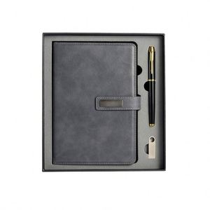 Set de Regalo de Lujo Promocional al por Mayor: Cuaderno de Negocios A5 con Bolígrafo y USB, Personalizado con Logotipo - Product Image 3